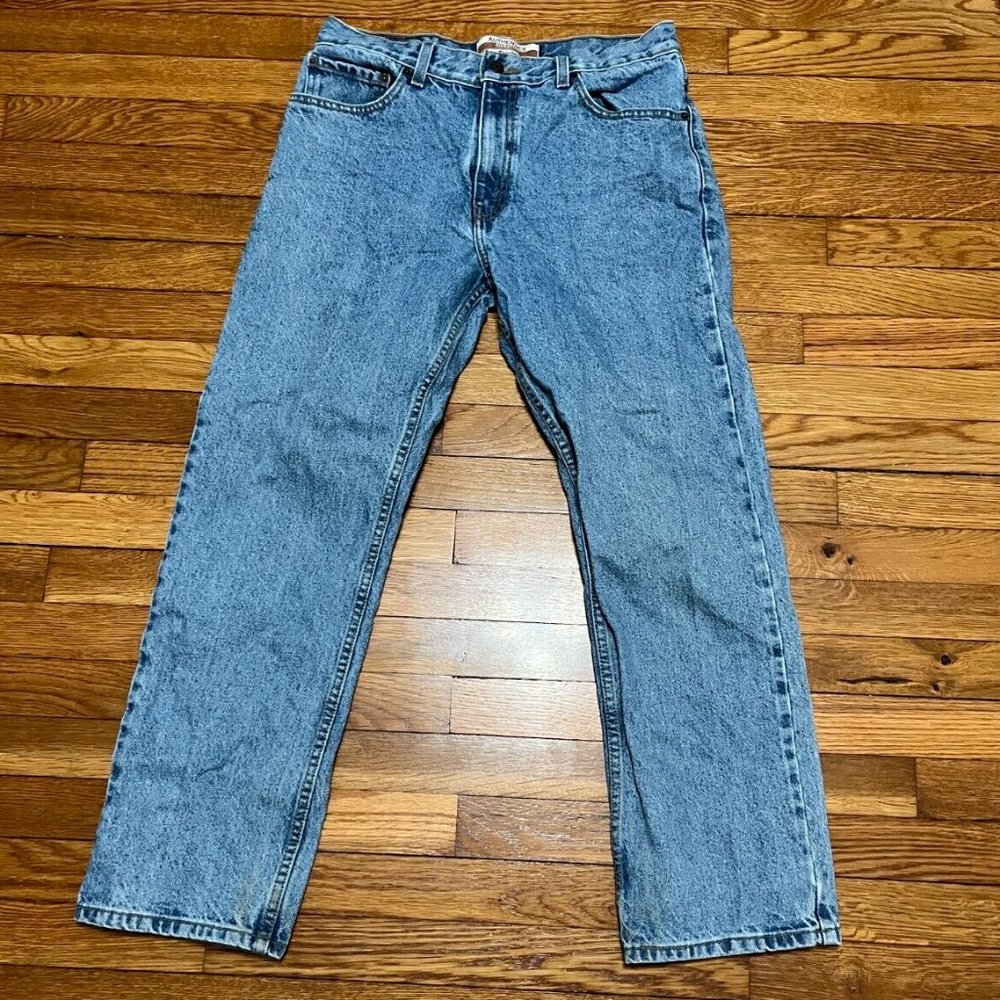Levi's Authentic Signature Jeans Men's Size 33x30 Regular Fit Light Wash Denim